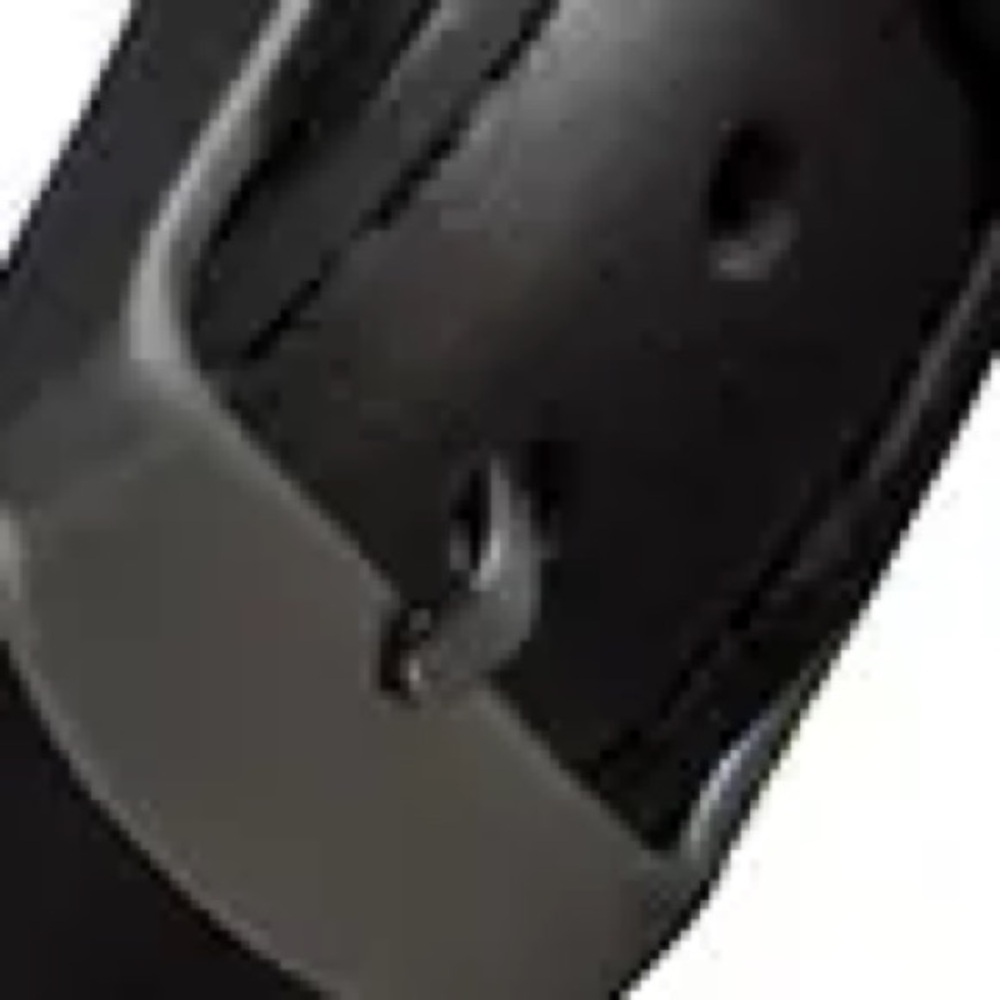 Classic Black Leather watchbands with Silver Buckle